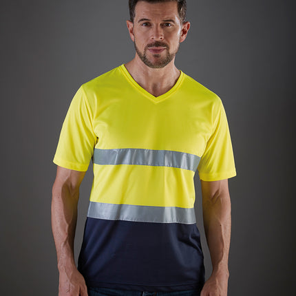 Hi-vis top cool super light v-neck t-shirt (HVJ910)