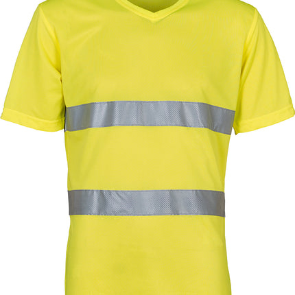 Hi-vis top cool super light v-neck t-shirt (HVJ910)